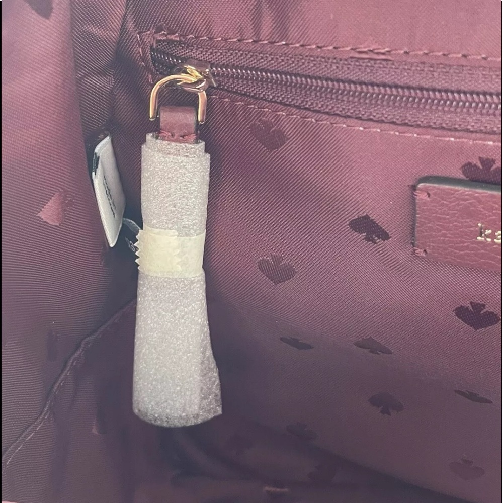 KATE SPADE MEDIUM JACKSON BACKPACK LEATHER CHERRY - Picture 14 of 16